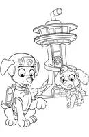 Paw Patrol kleurplaat 25
